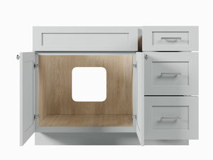 Disar 45'' Single Bathroom Vanity With Drawer Right Base Only