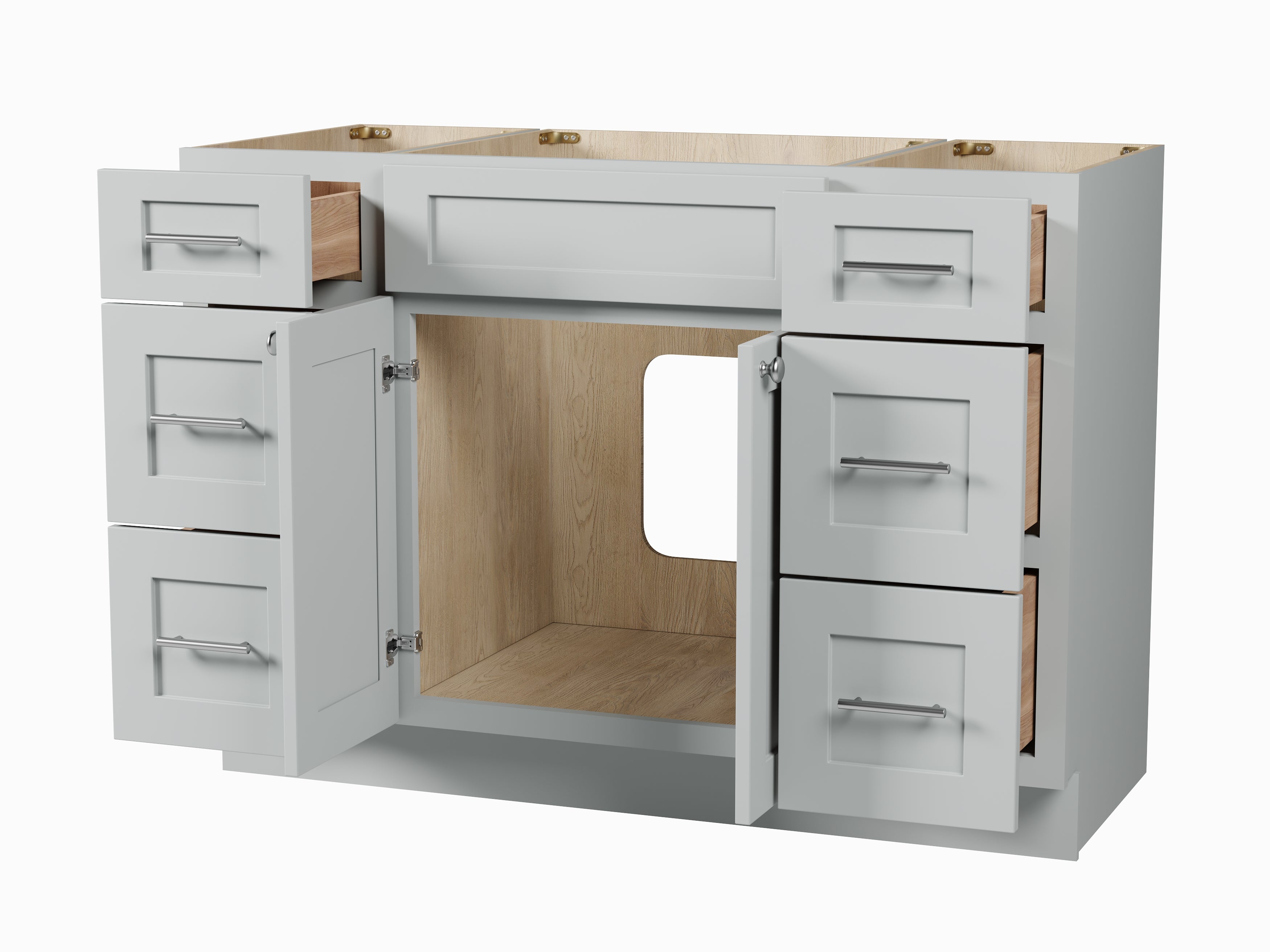 Disar 48'' Single Bathroom Vanity With Drawer Base Only