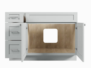Disar 48" Single Bathroom Vanity Base with Left Drawers