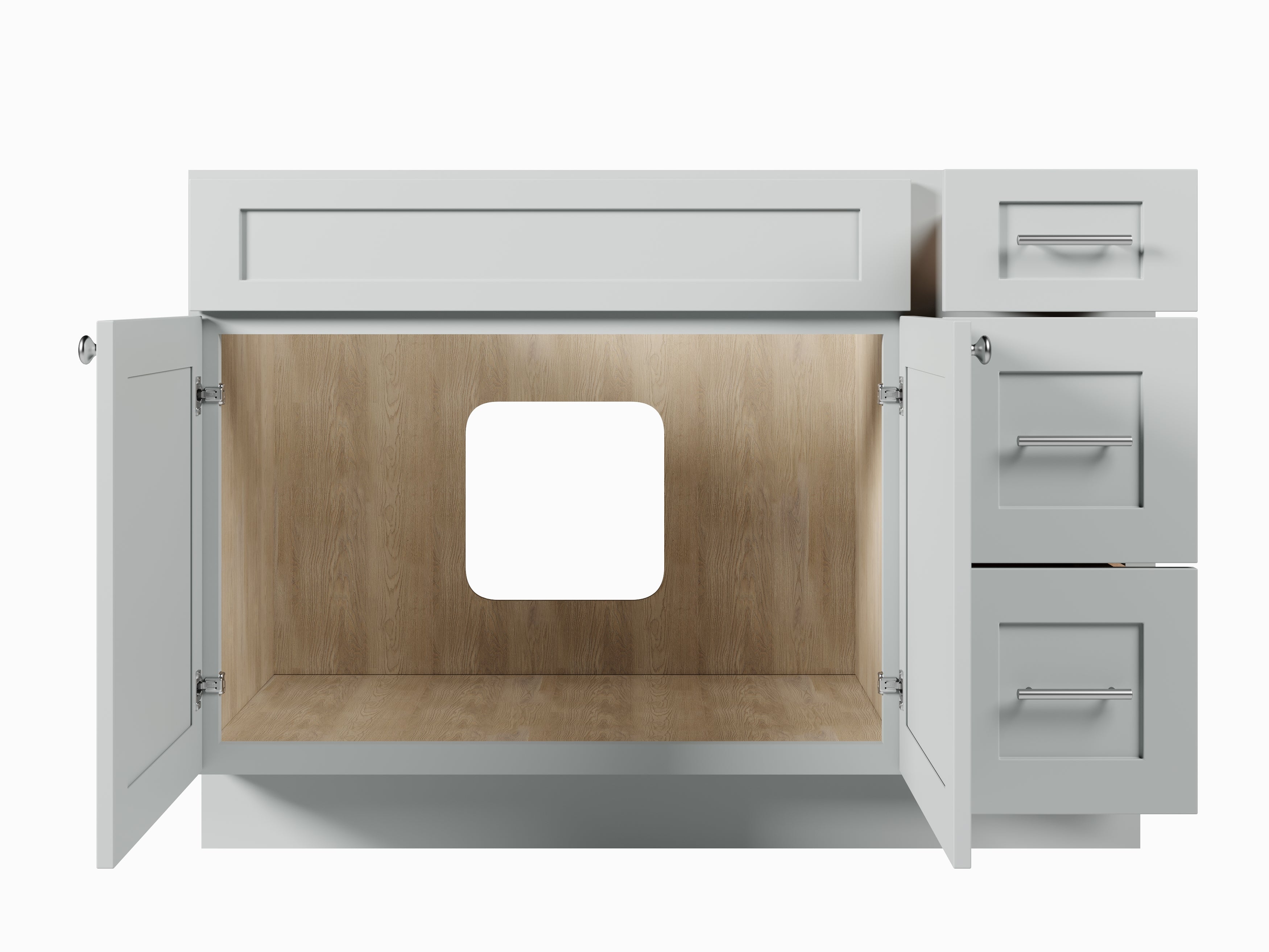 Disar 48" Single Bathroom Vanity Base with Right Drawers