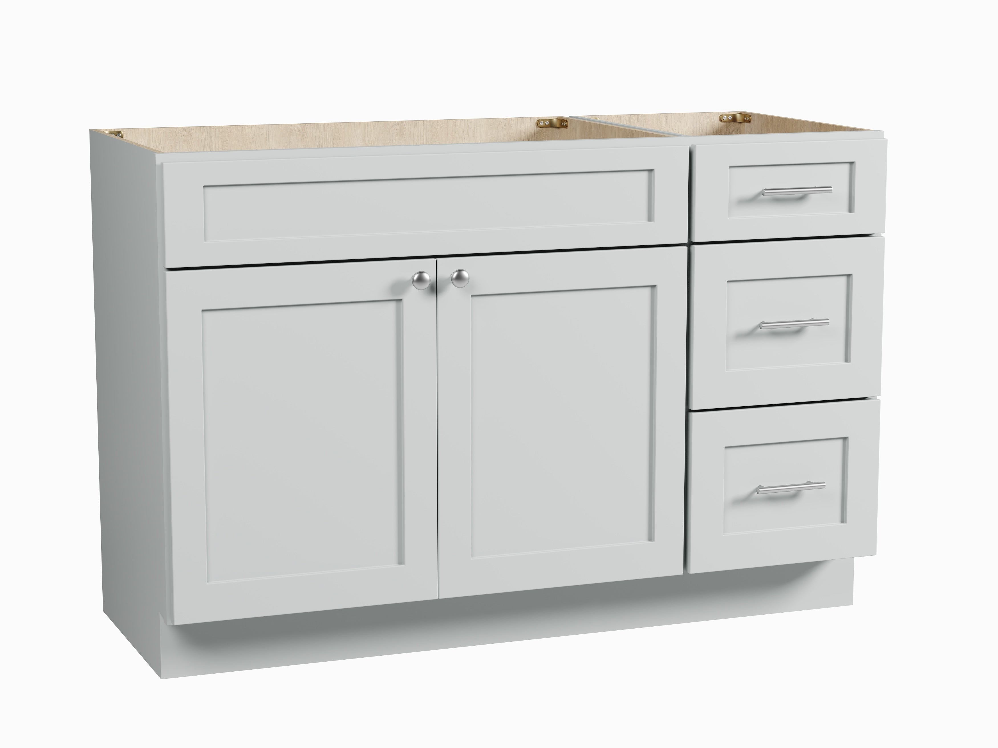Disar 51" Single Bathroom Vanity Base Only in White