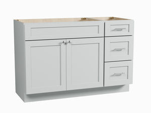 Disar 51" Single Bathroom Vanity Base Only in White