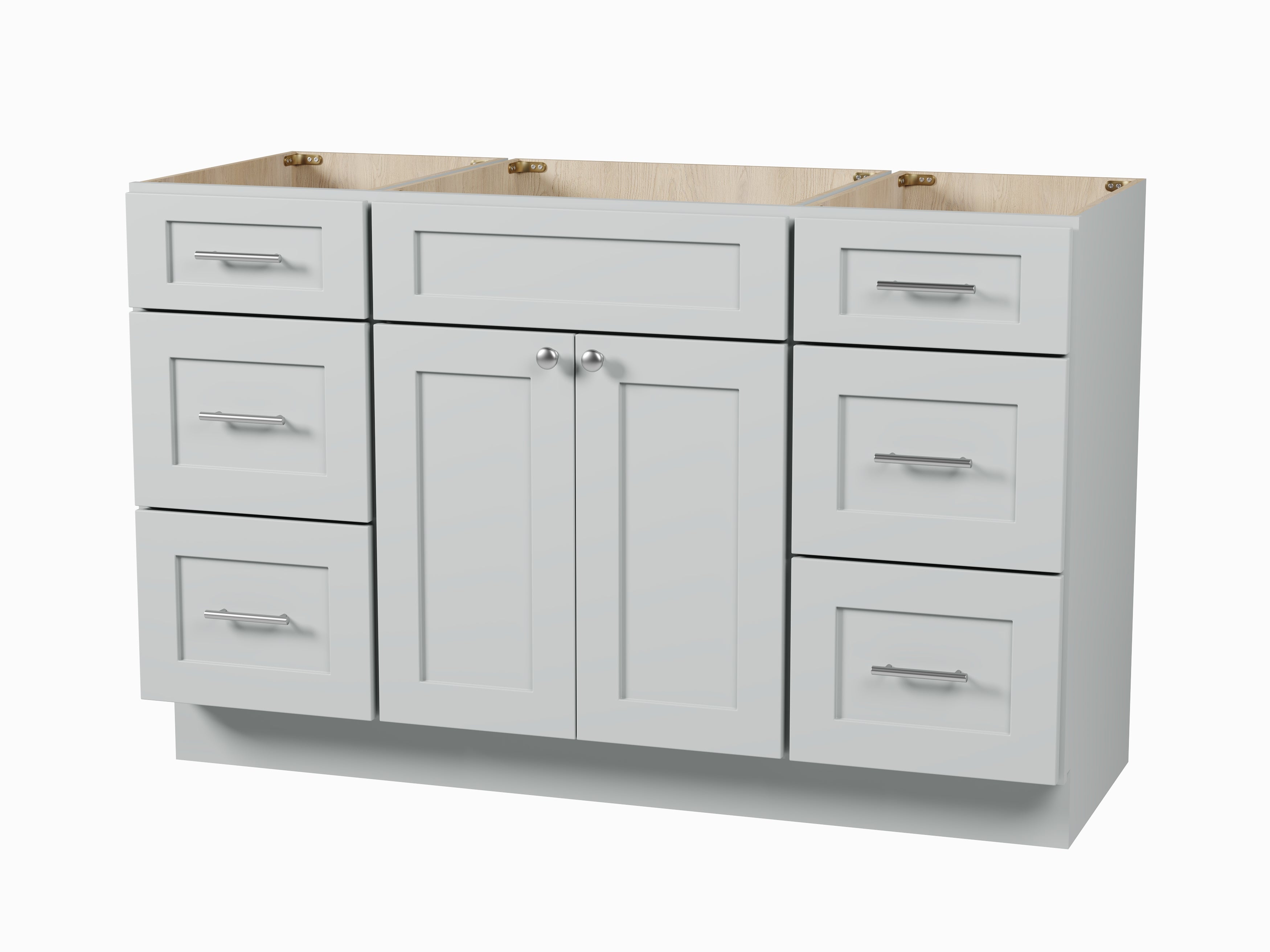Disar 54" Single Bathroom Vanity Base Only in White