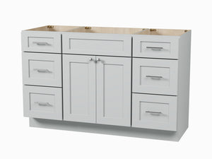 Disar 54" Single Bathroom Vanity Base Only in White