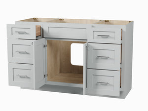 Disar 54" Single Bathroom Vanity Base Only in White