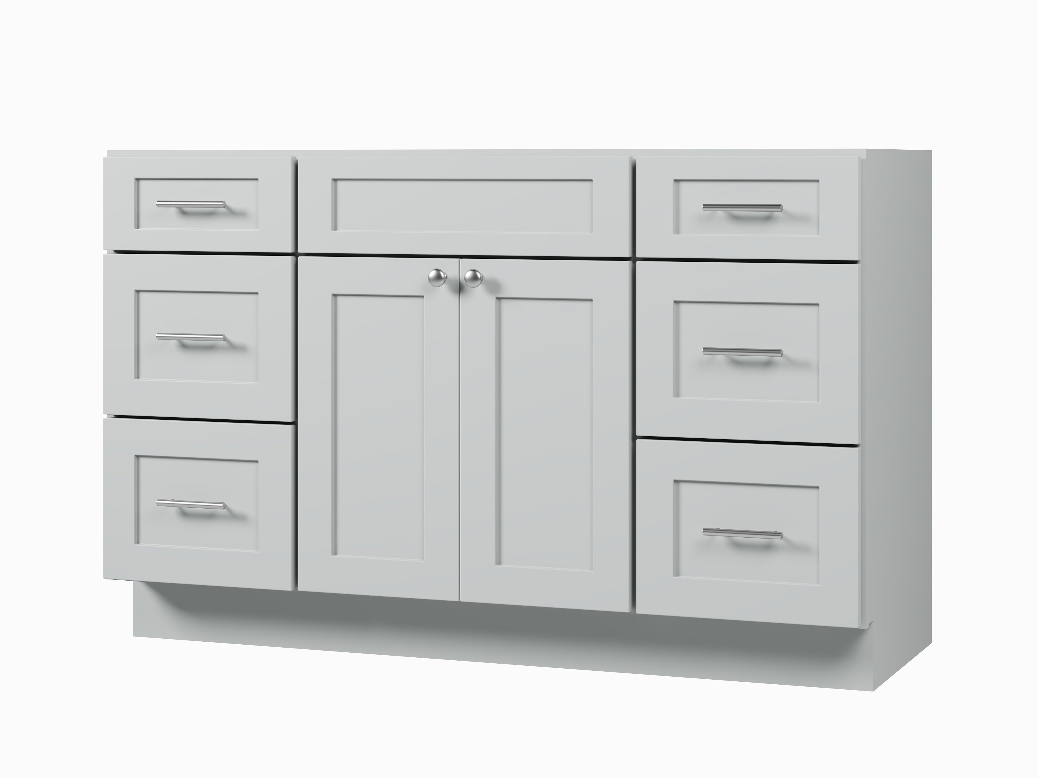 Disar 54" Single Bathroom Vanity Base Only in White