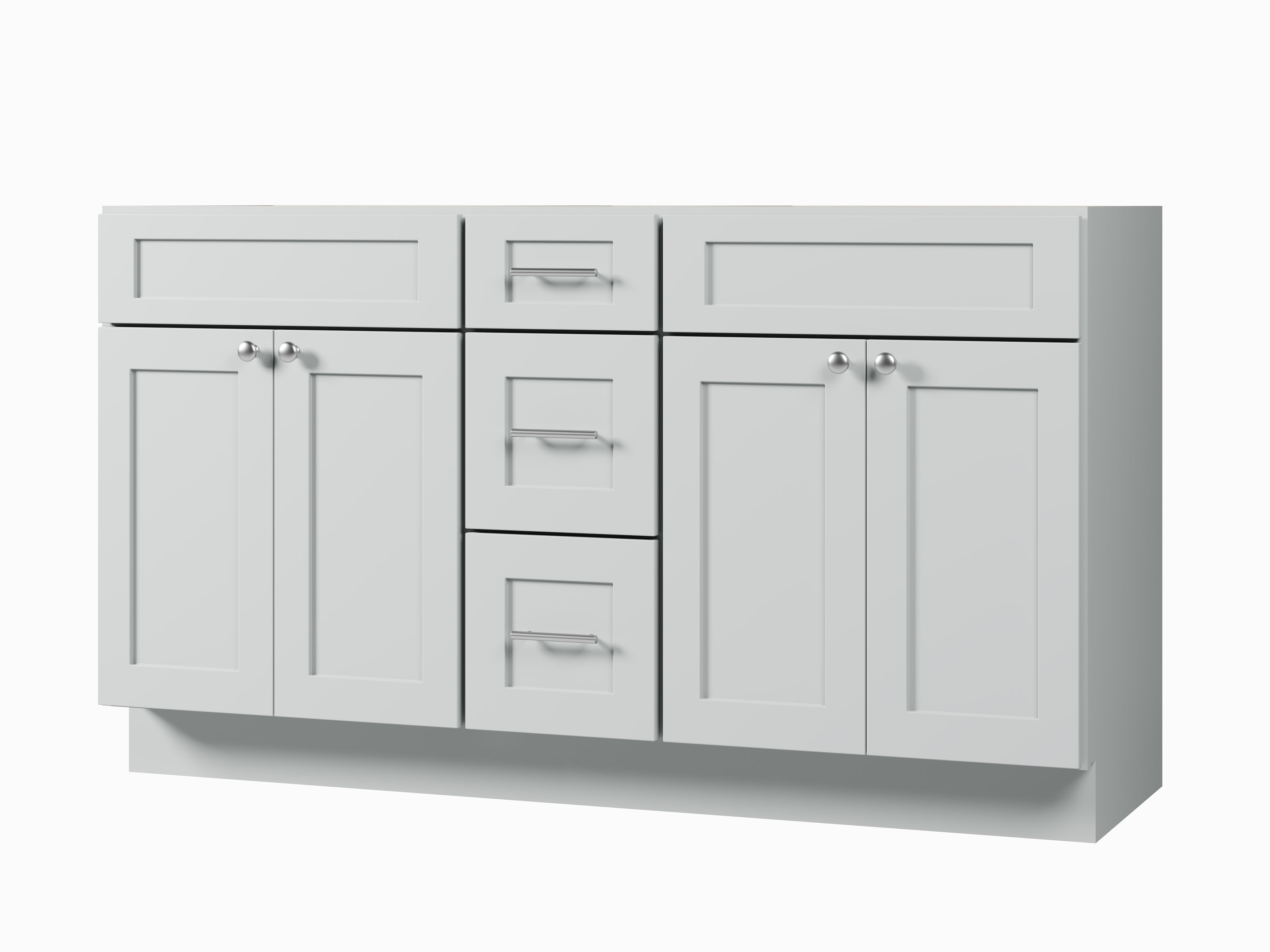 60" Double Bathroom Vanity Base only