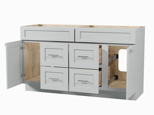 Disar 60'' Double Bathroom Vanity With Drawer Base Only