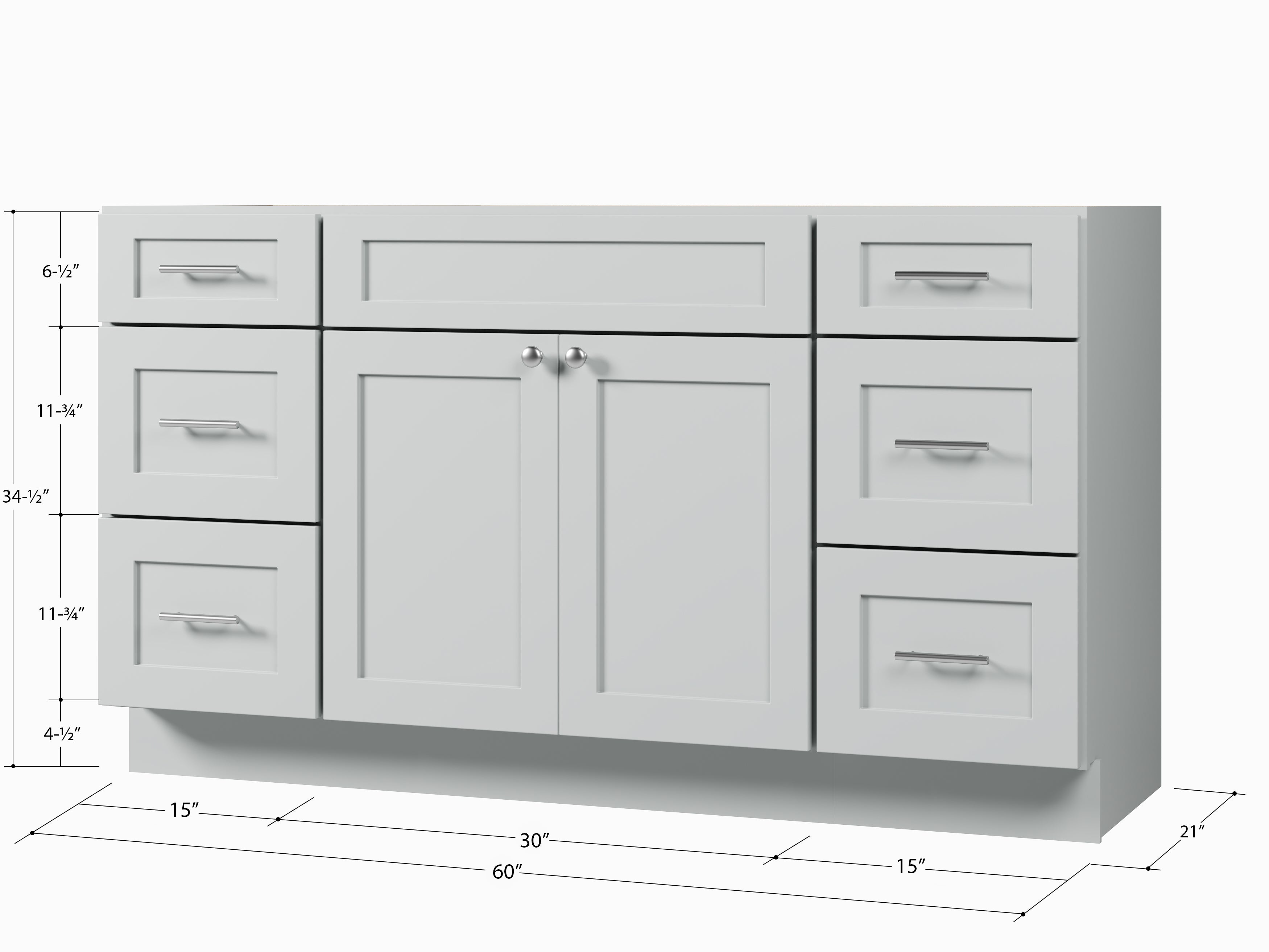 Disar 60'' Single Bathroom Vanity With Drawer Base Only
