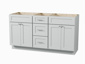 Disar 63'' Double Bathroom Vanity With Drawer Base Only