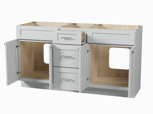 Disar 63'' Double Bathroom Vanity With Drawer Base Only