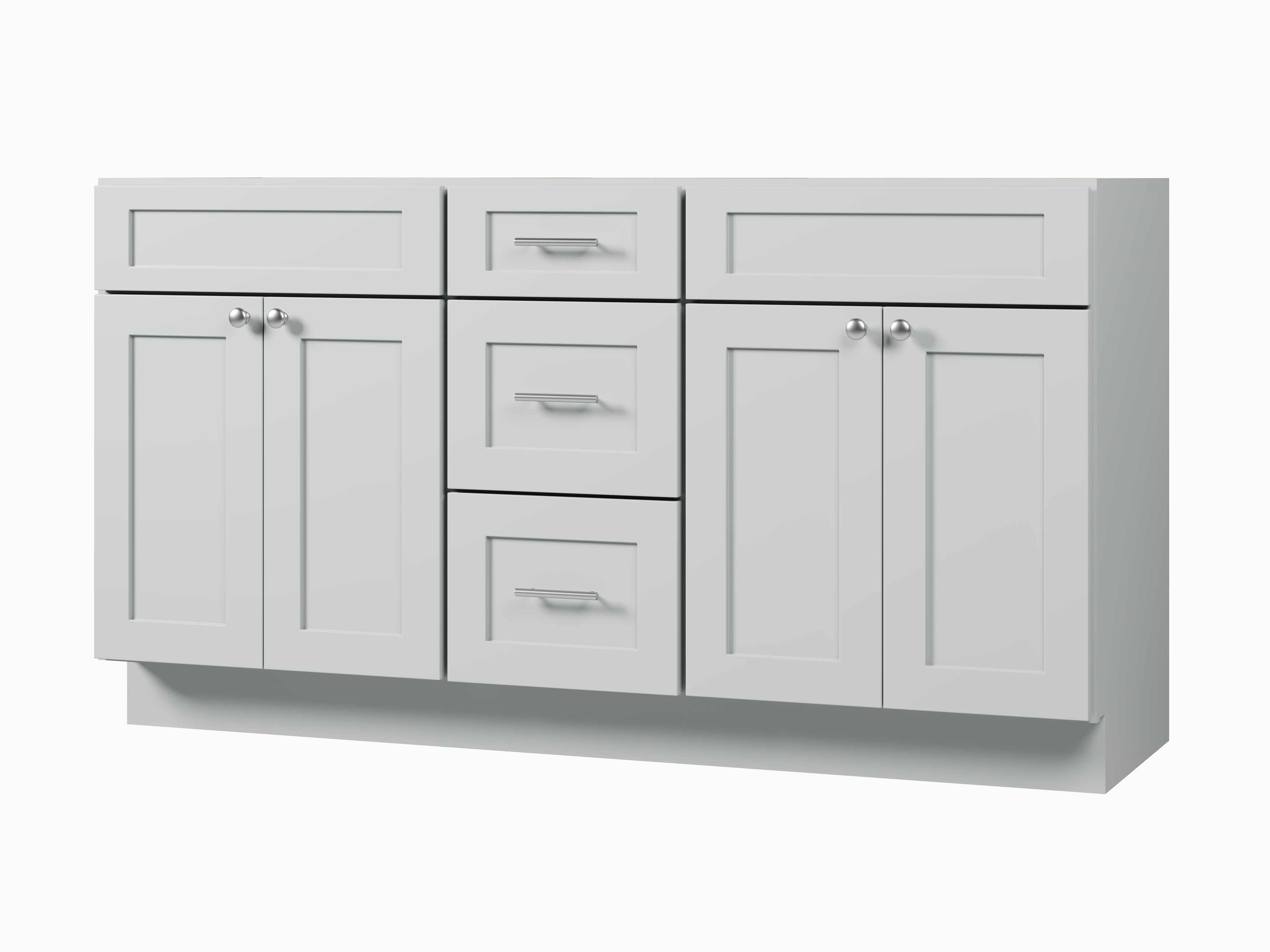 Disar 63'' Double Bathroom Vanity With Drawer Base Only