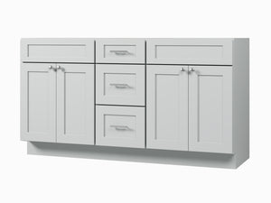 Disar 63'' Double Bathroom Vanity With Drawer Base Only