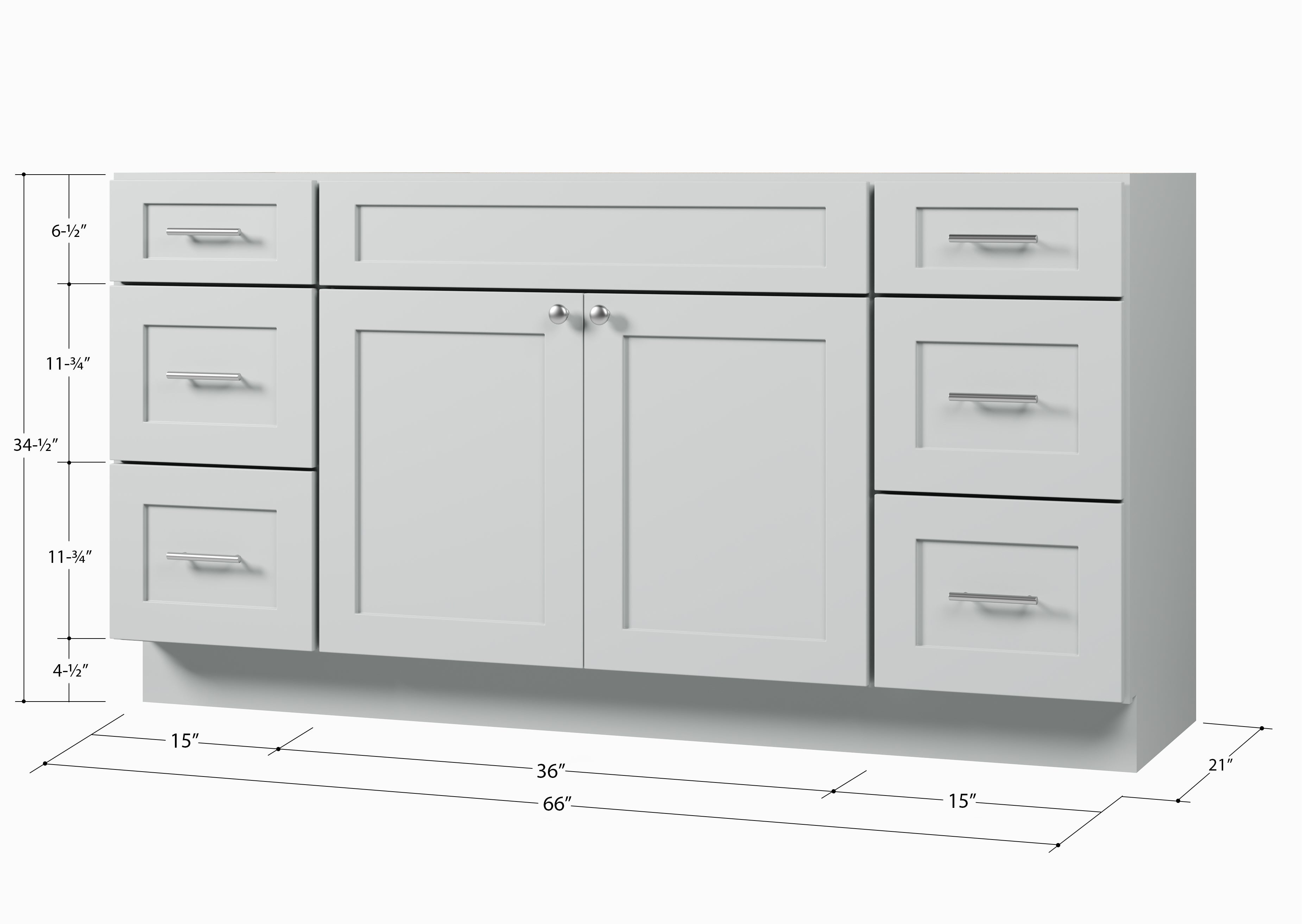Disar 66'' Single Bathroom Vanity Base Only