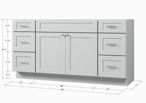 Disar 66'' Single Bathroom Vanity Base Only