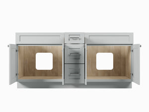 Disar 72" Double Bathroom Vanity Base with Drawers