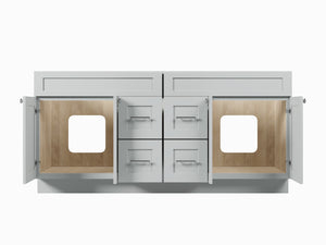 Disar 72'' Double Bathroom Vanity With Drawer Base Only