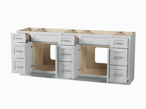 84 Double Bathroom Vanity Base Only