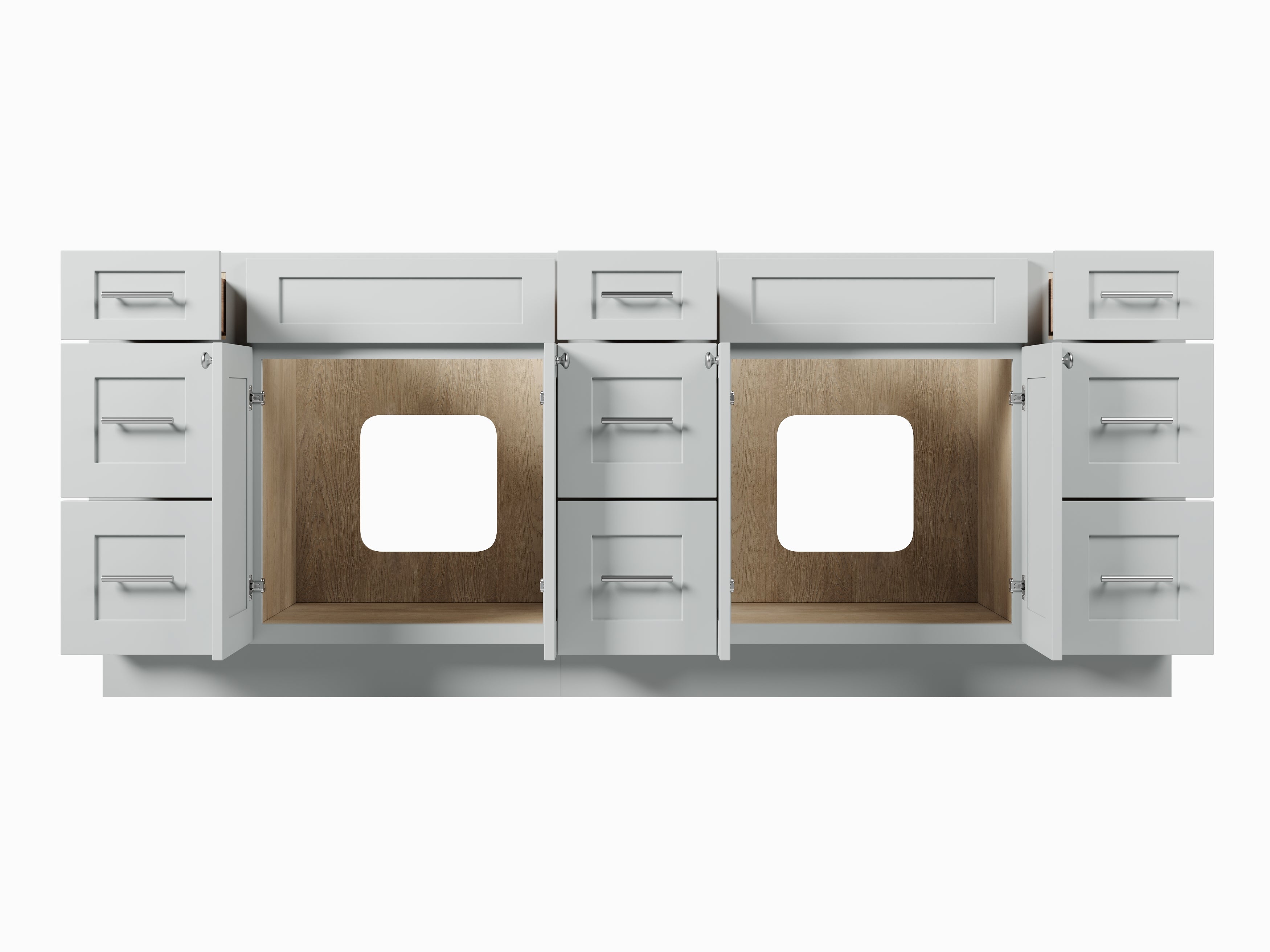 84 Double Bathroom Vanity Base Only
