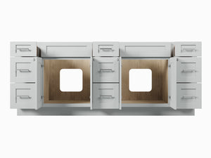 84 Double Bathroom Vanity Base Only