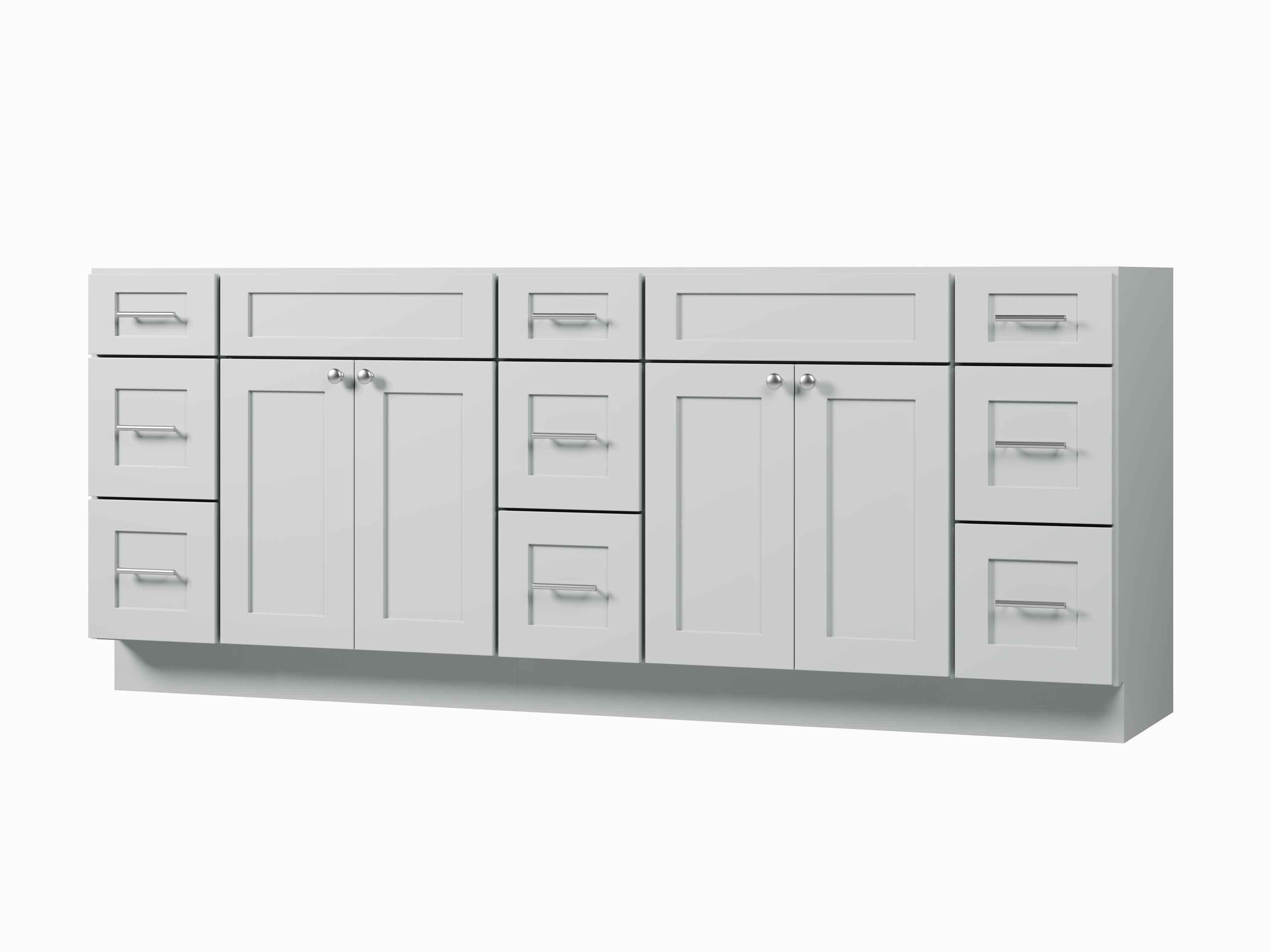 84 Double Bathroom Vanity Base Only