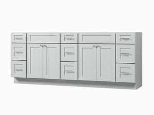 84 Double Bathroom Vanity Base Only