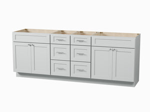 Disar 90 Double Bathroom Vanity Base Only