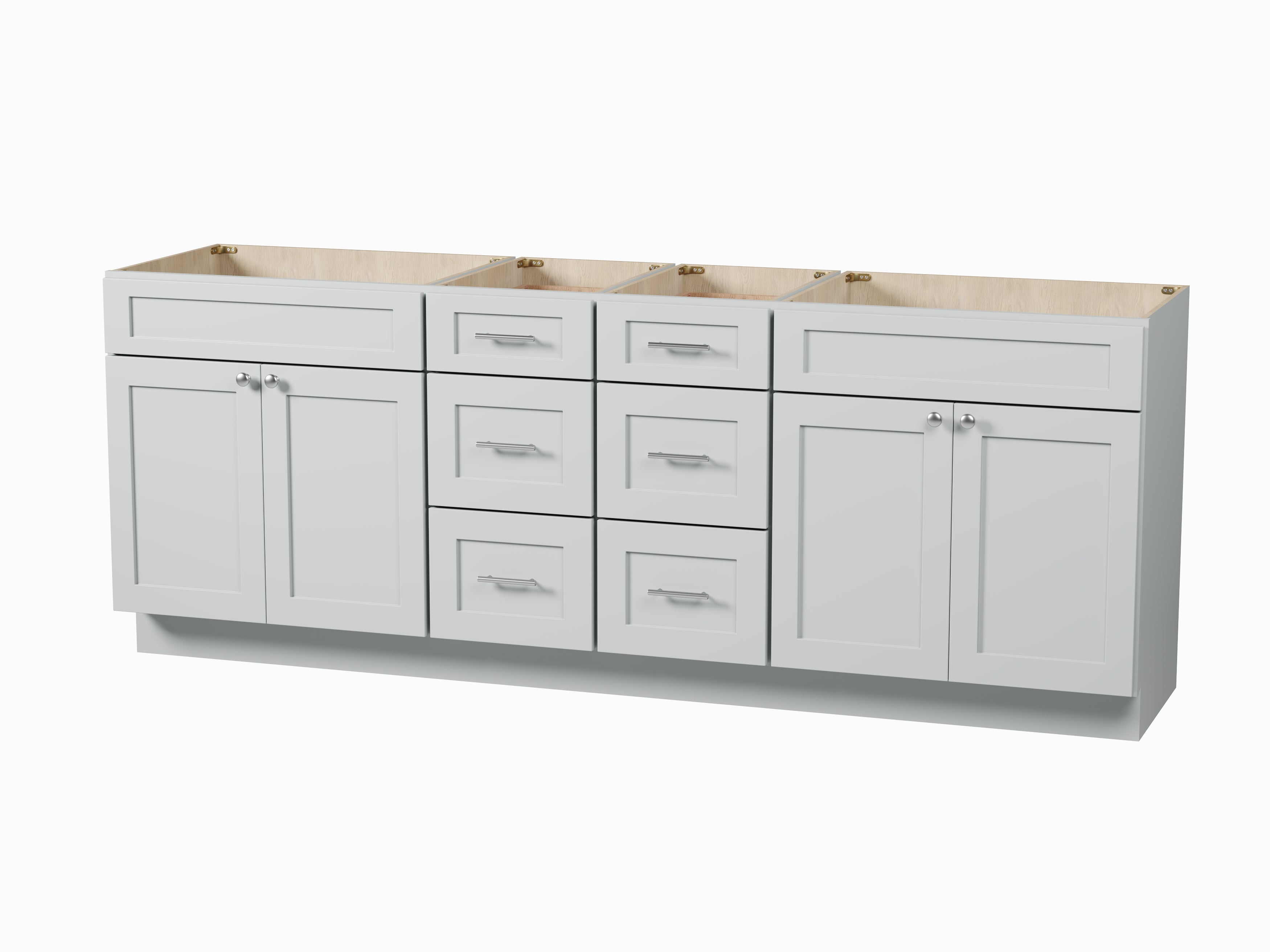 Disar 90 Double Bathroom Vanity Base Only