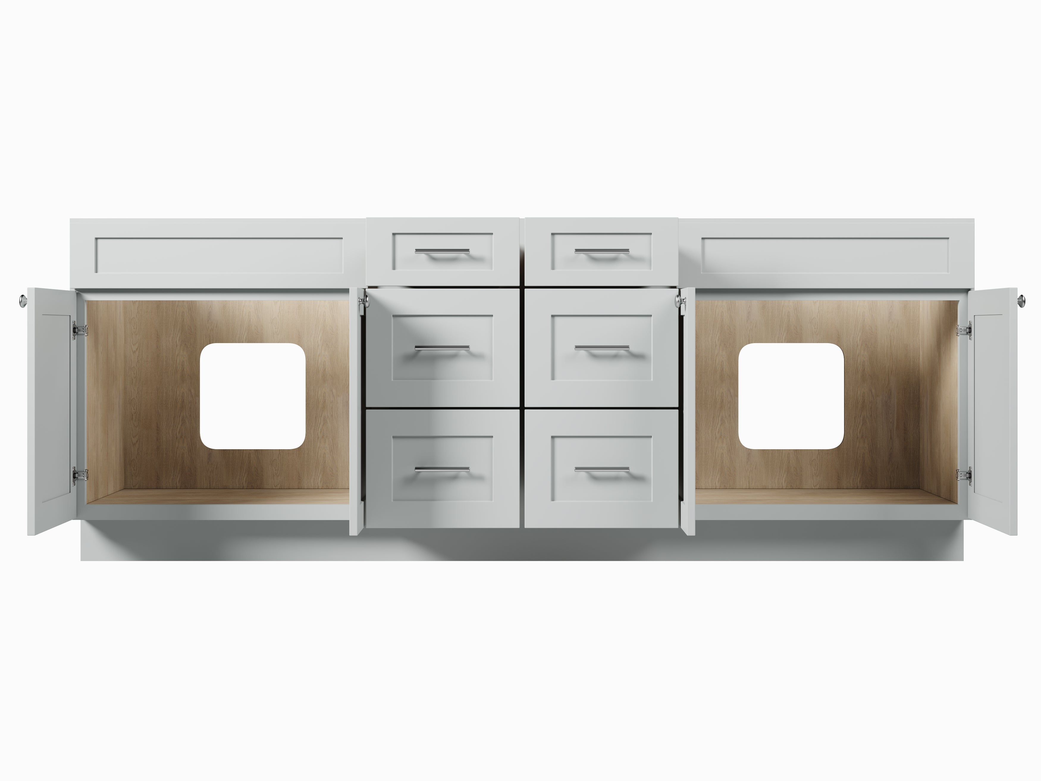 Disar 90 Double Bathroom Vanity Base Only