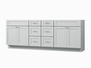 Disar 90 Double Bathroom Vanity Base Only