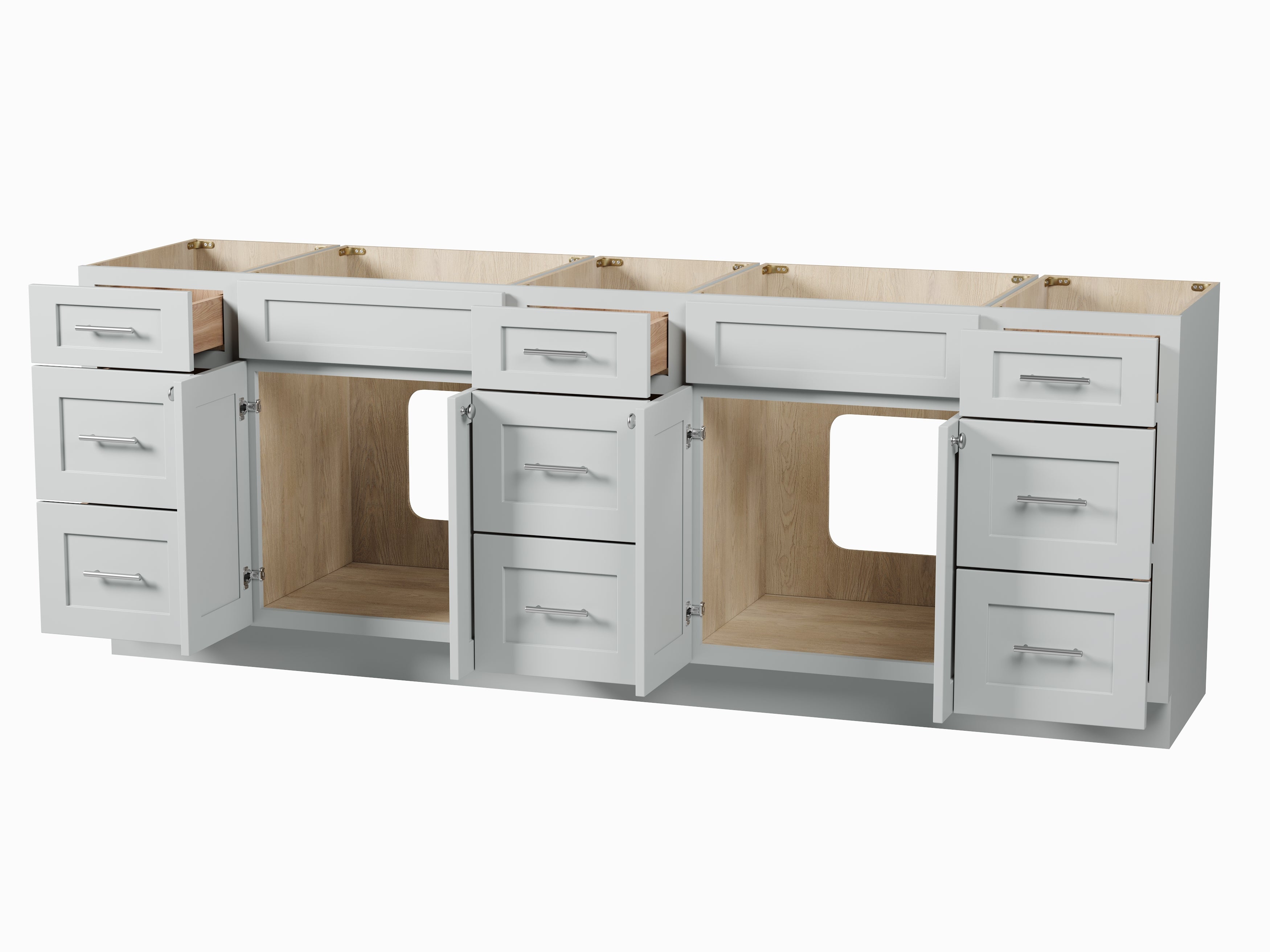 Disar 93'' Double Bathroom Vanity Base only