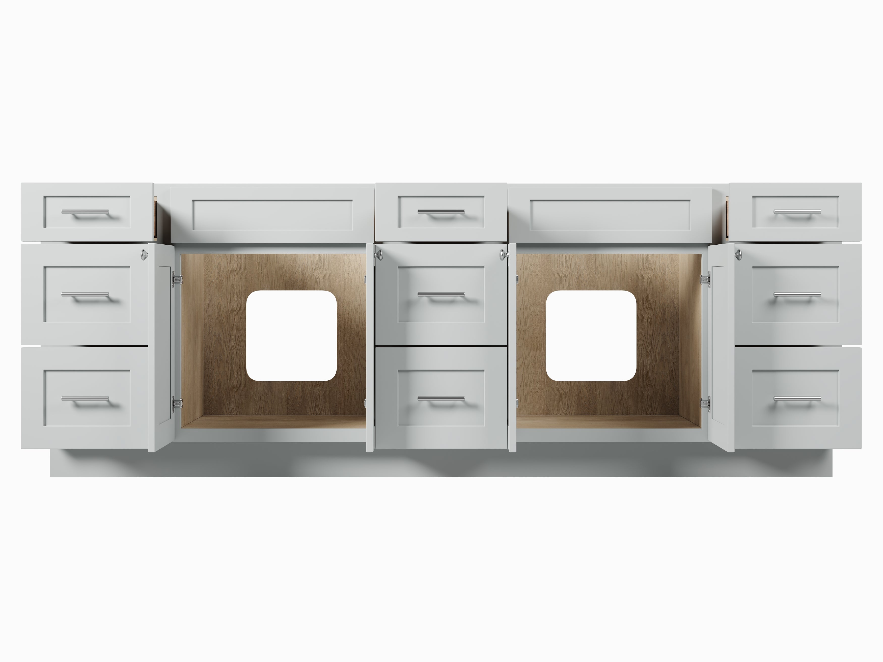 Disar 93'' Double Bathroom Vanity Base only