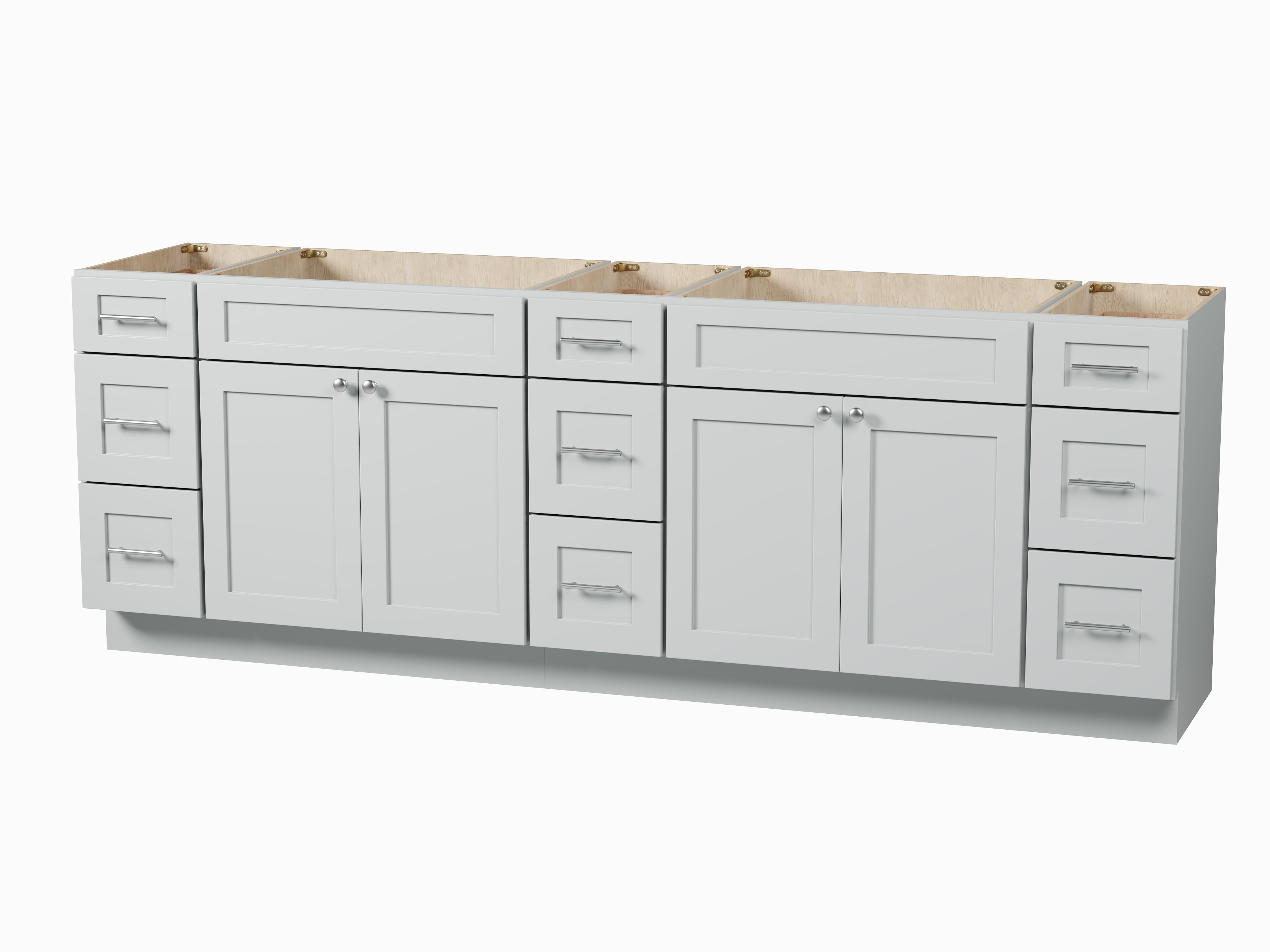 Disar 96" Double Bathroom Vanity Base