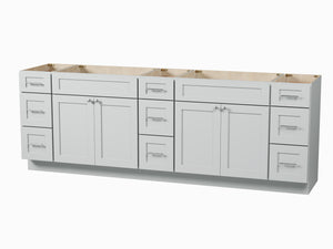 Disar 96" Double Bathroom Vanity Base