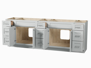 Disar 96" Double Bathroom Vanity Base