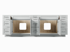 Disar 96" Double Bathroom Vanity Base