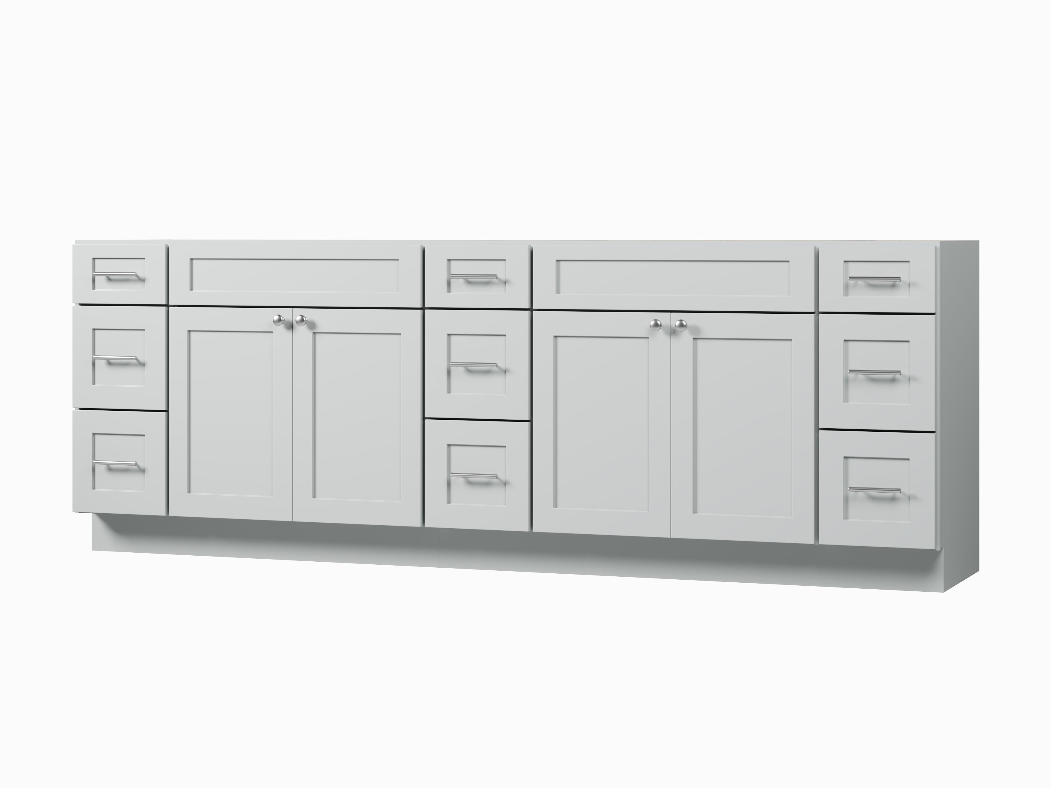 Disar 96" Double Bathroom Vanity Base