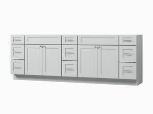 Disar 96" Double Bathroom Vanity Base