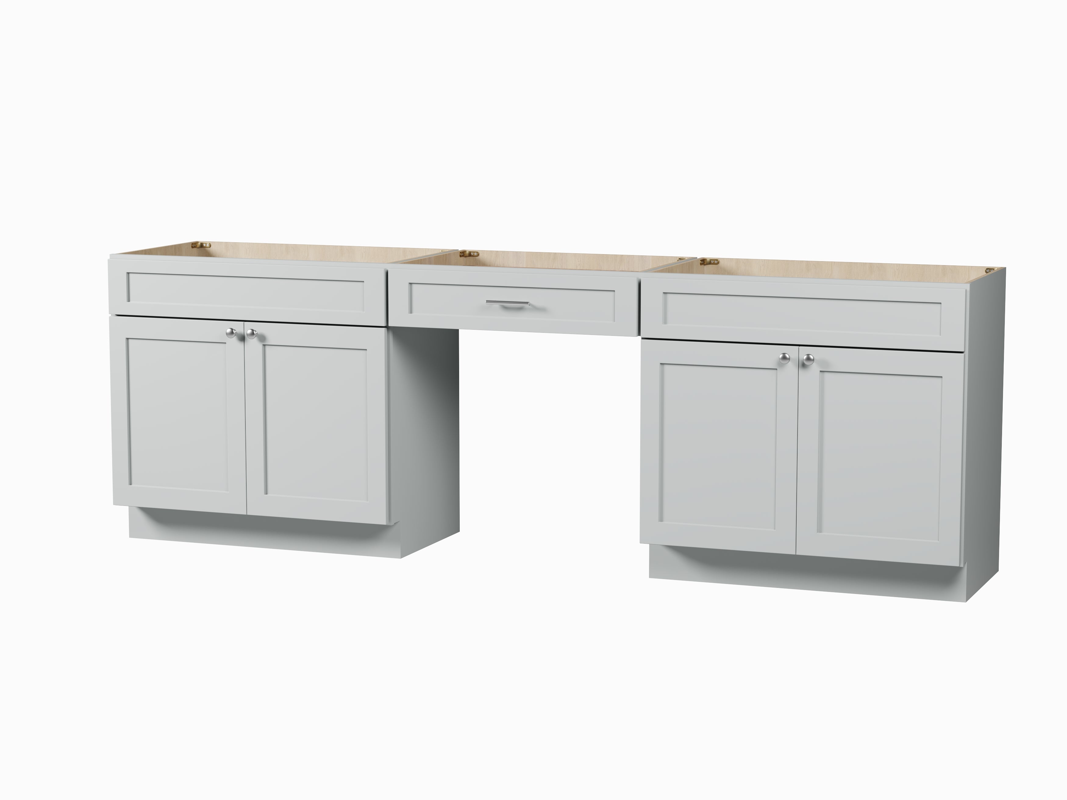 102" Double Bathroom Vanity Base Only