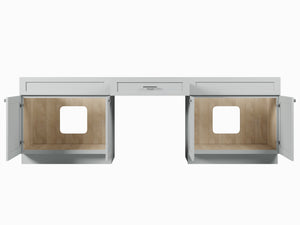 102" Double Bathroom Vanity Base Only