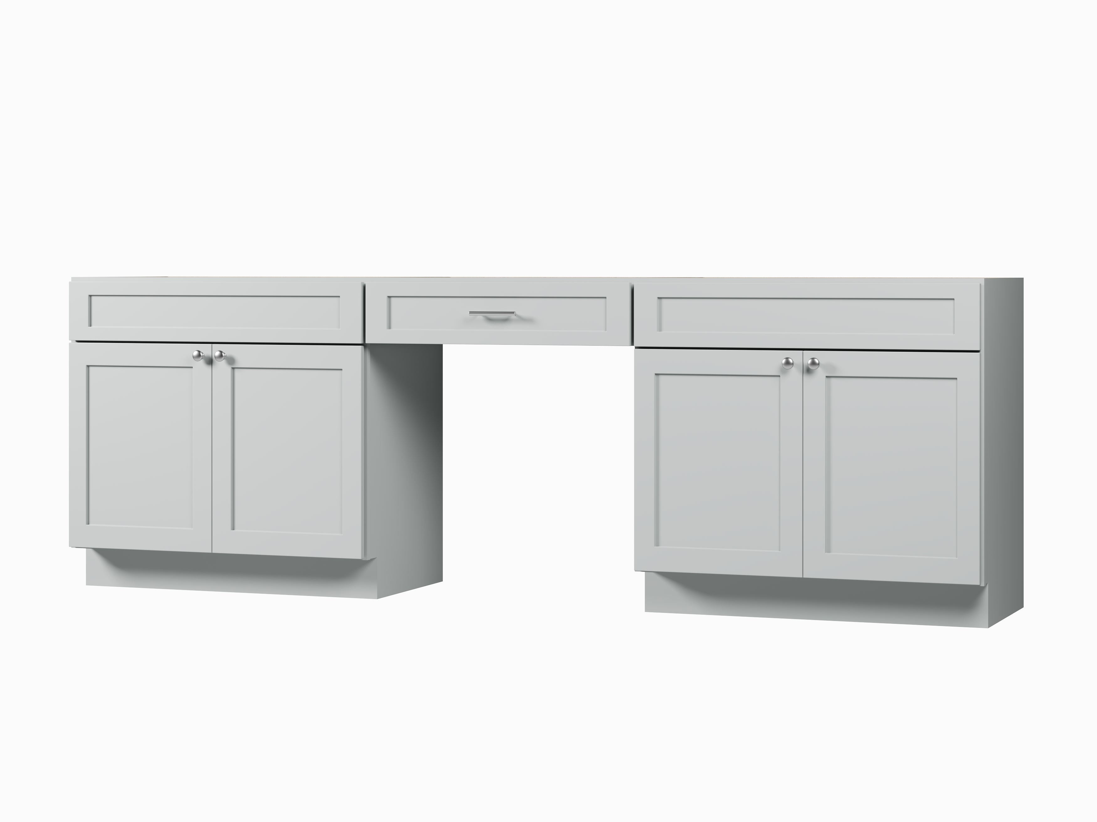 102" Double Bathroom Vanity Base Only