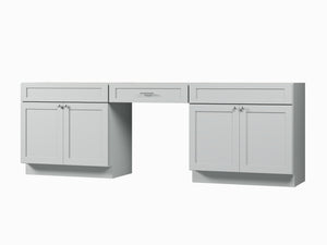 102" Double Bathroom Vanity Base Only