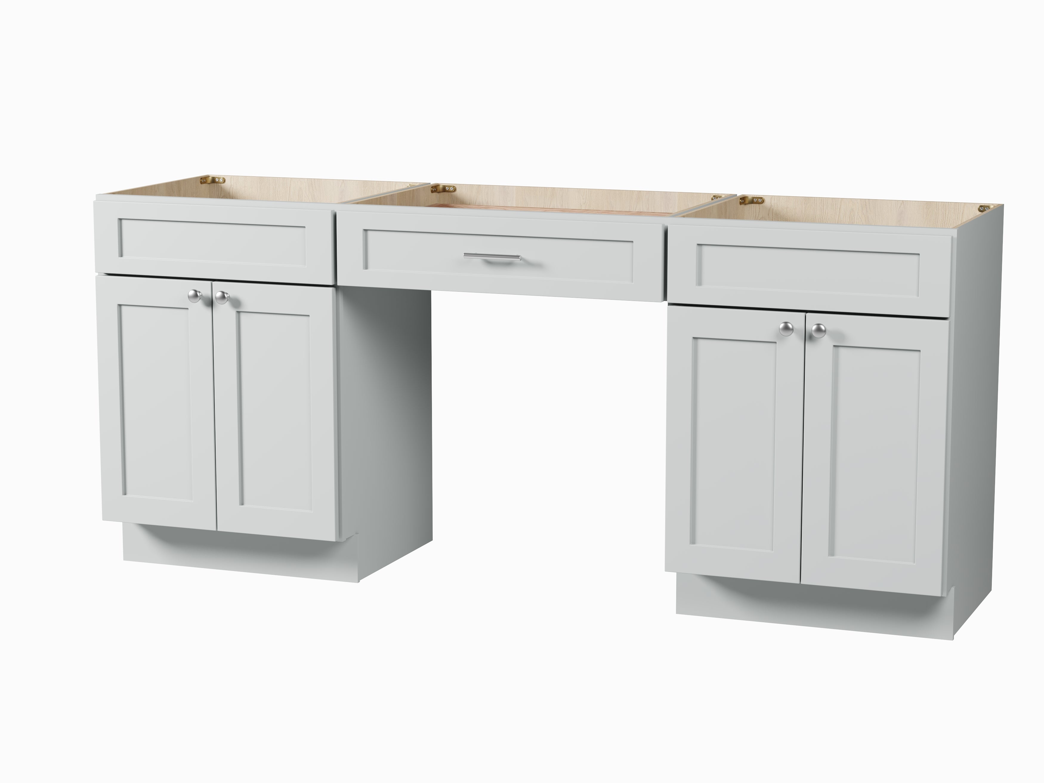 78" Double Bathroom Vanity Base Only