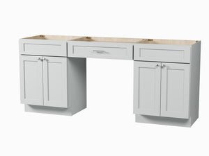 78" Double Bathroom Vanity Base Only