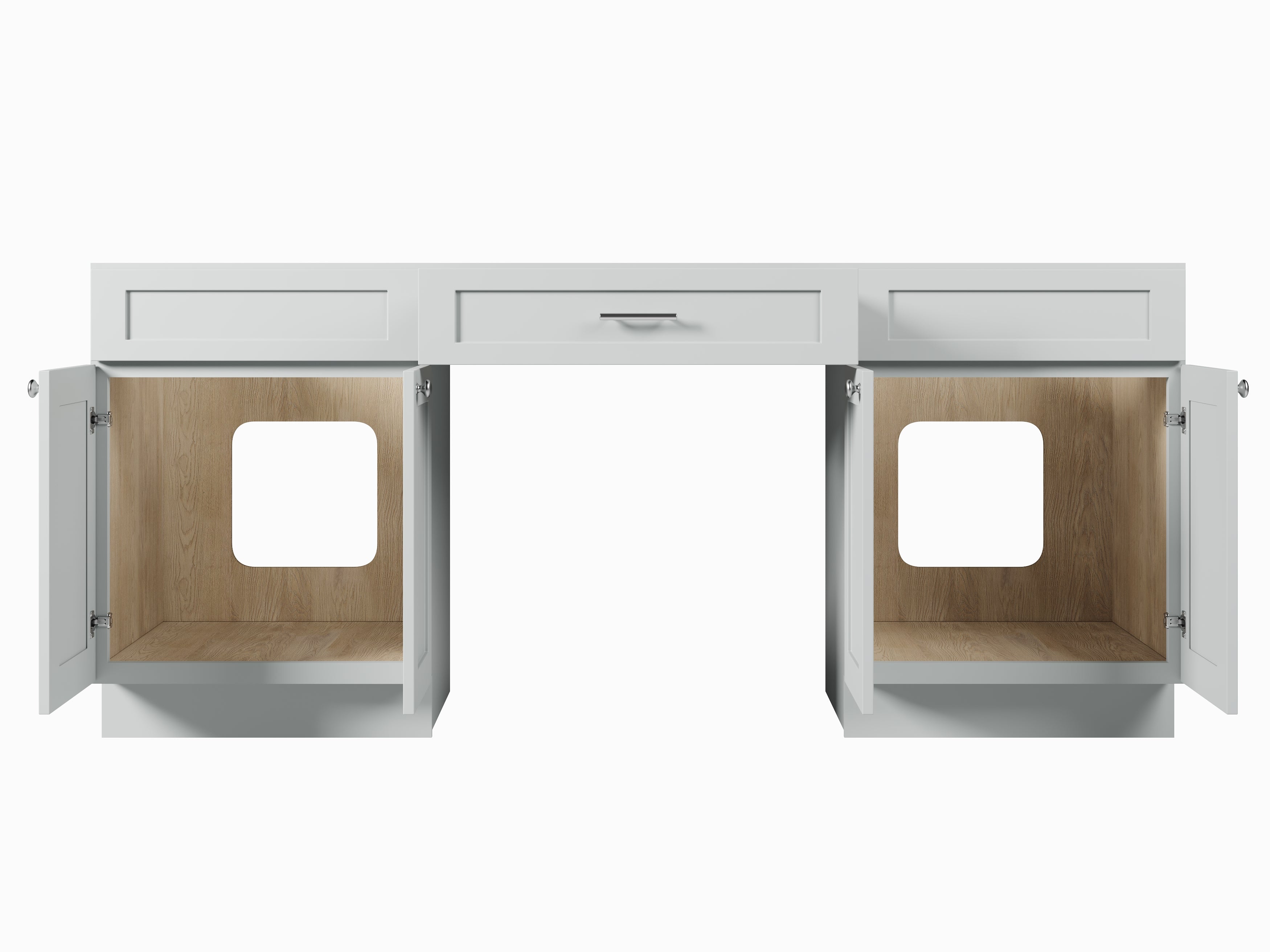 78" Double Bathroom Vanity Base Only