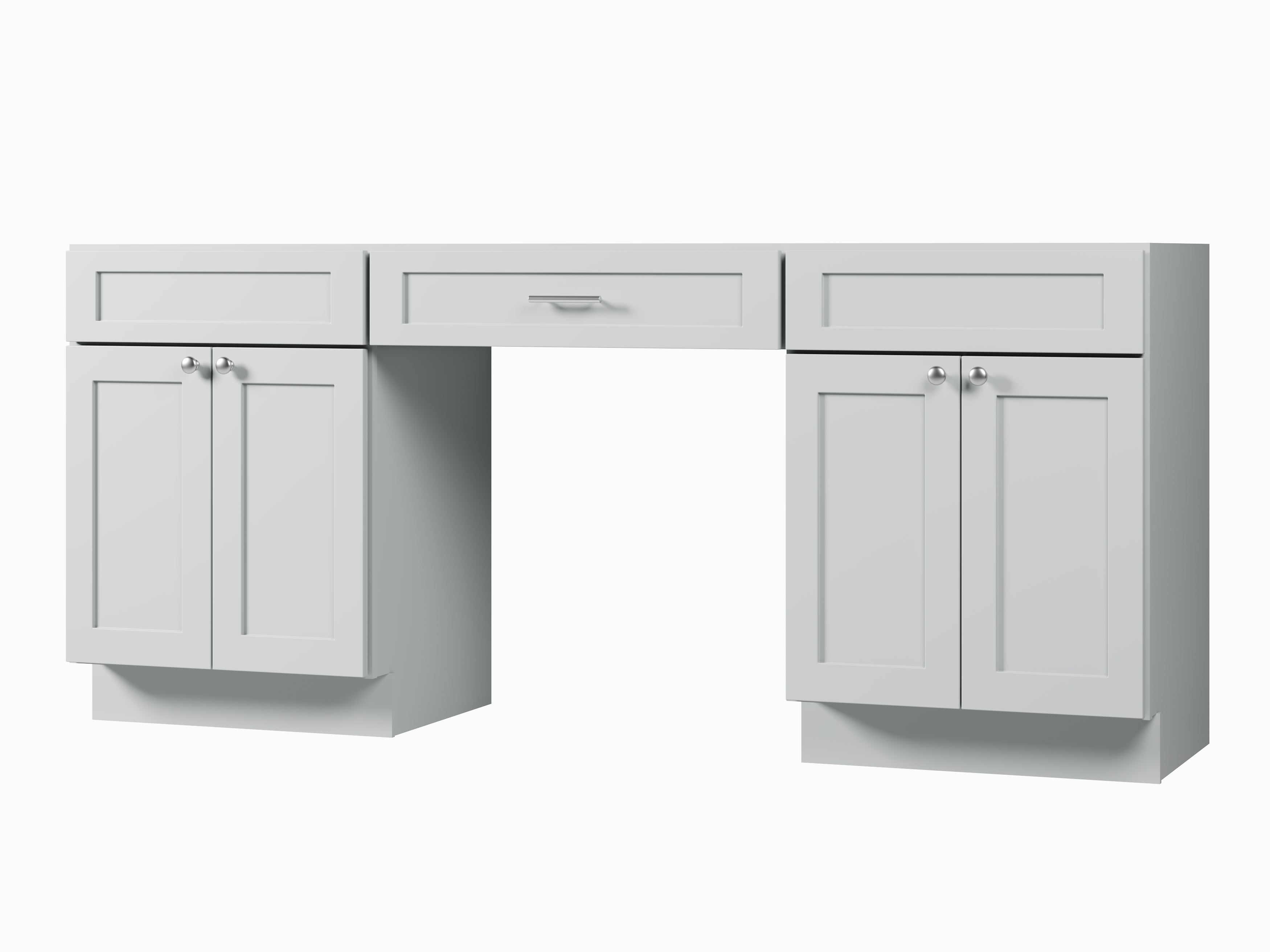 78" Double Bathroom Vanity Base Only