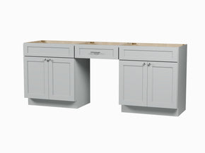 84" Double Bathroom Vanity Base Only