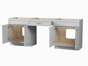 90'' Double Bathroom Vanity Base Only
