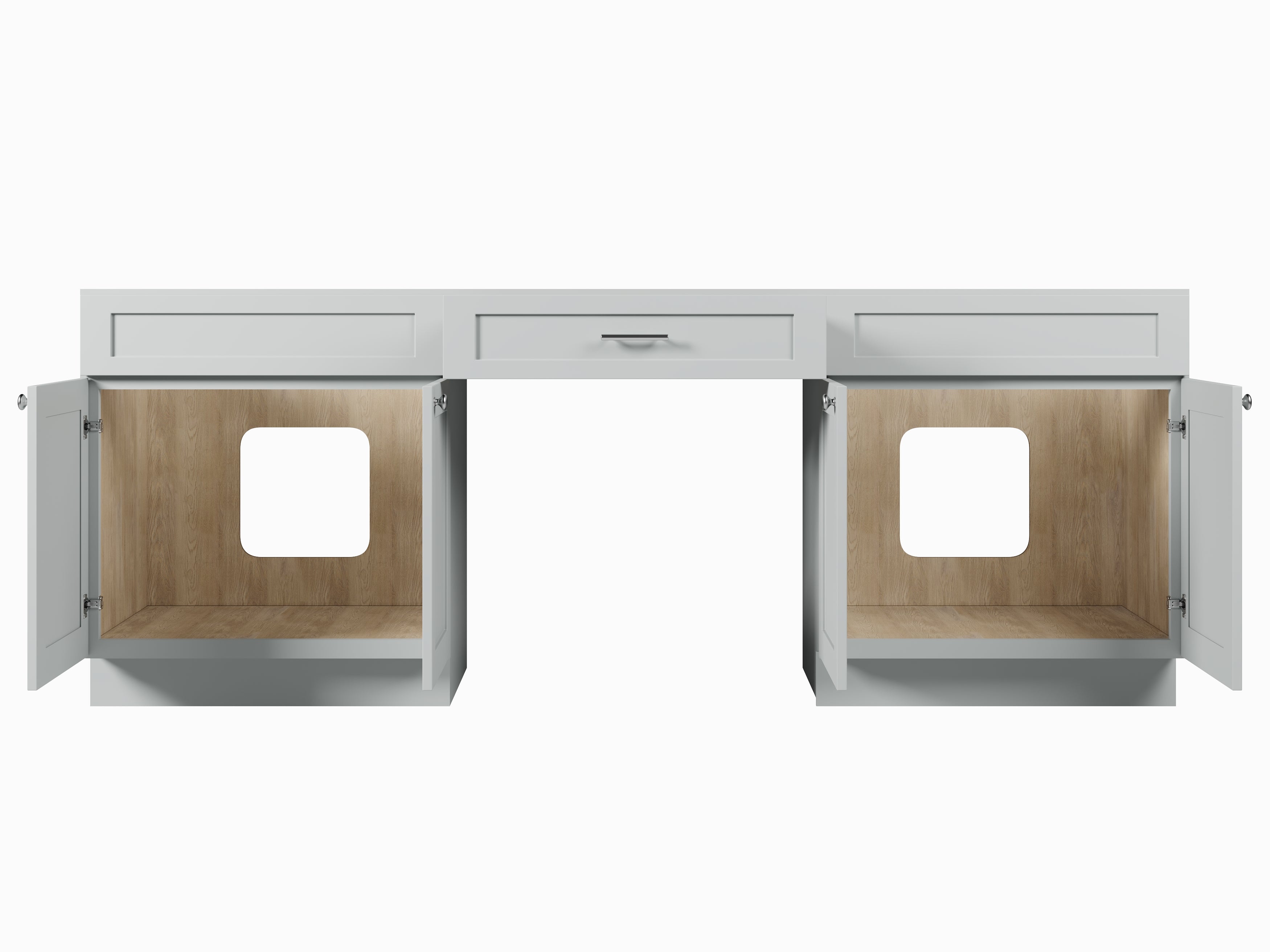 90'' Double Bathroom Vanity Base Only