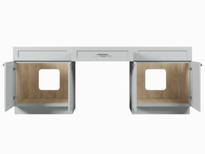 90'' Double Bathroom Vanity Base Only